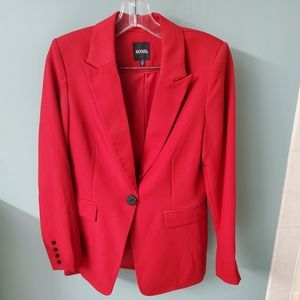 Red lined blazer jacket